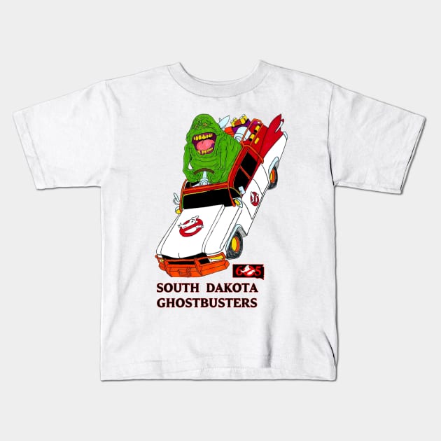 Steve Grace slimer Ecto Design Kids T-Shirt by sdghostbusters